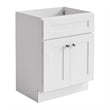 Bowery Hill 30-Inch Unassembled Wood Vanity Without Top in White