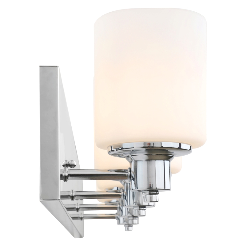 Bowery Hill 4-Light Stainless Steel Vanity Light in Polished Chrome