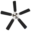 Bowery Hill 52-Inch Stainless Steel Hugger Ceiling Fan in Satin Nickel