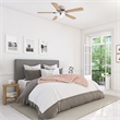 Bowery Hill 52-Inch Stainless Steel Hugger Ceiling Fan in Satin Nickel