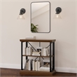 Bowery Hill Transitional Seedy Glass Wall Light in Matte Black - 60 Watt