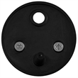 Bowery Hill Metal Dome Door Stop in Matte Black - 1-3/4 Inch - 10 Pack