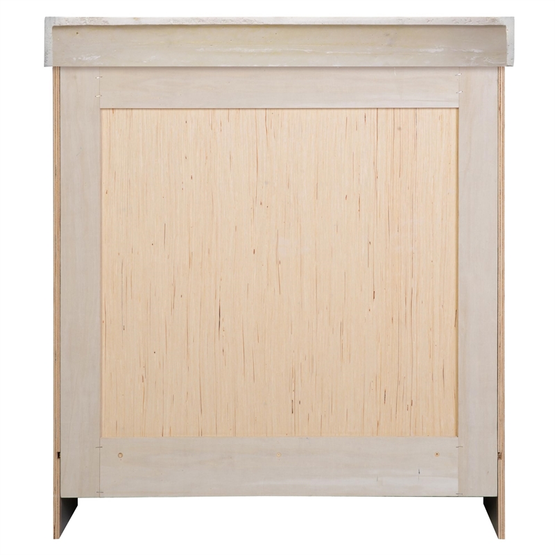 Bowery Hill 31-Inch Bath Vanity - Evergreen Fog Base and Solid White Top