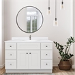 Bowery Hill 49-Inch Assembled Bath Vanity - White Base and Single Hole Top