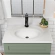 Bowery Hill 31-Inch Bath Vanity - Evergreen Fog Base and Single Hole Top