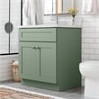 Bowery Hill 31-Inch Bath Vanity - Evergreen Fog Base and Single Hole Top
