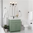 Bowery Hill 31-Inch Bath Vanity - Evergreen Fog Base and Single Hole Top