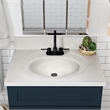 Bowery Hill 31-Inch Bath Vanity - Dark Night Base and Ivory Swirl Top
