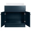Bowery Hill 31-Inch Bath Vanity - Dark Night Base and Single Hole Top