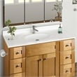 Bowery Hill 49-Inch Assembled Bath Vanity - Birch Base and Single Hole Top