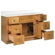Bowery Hill 49-Inch Assembled Bath Vanity - Birch Base and Single Hole Top