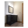 Bowery Hill Square Wood Wall Mirror in Espresso 30 x 30-Inch