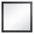 Bowery Hill Square Wood Wall Mirror in Espresso 30 x 30-Inch