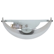 Bowery Hill 1-Light Alabaster Glass Wall Sconce in Oil-Rubbed Bronze