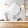 Bowery Hill 1-Light Frosted Glass Wall Light in Satin Nickel