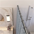 Bowery Hill Classic Adjustable 42 to 72-Inch Shower Rod in Satin Nickel
