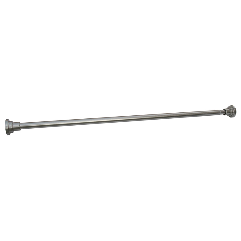 Bowery Hill Classic Adjustable 42 to 72-Inch Shower Rod in Satin Nickel