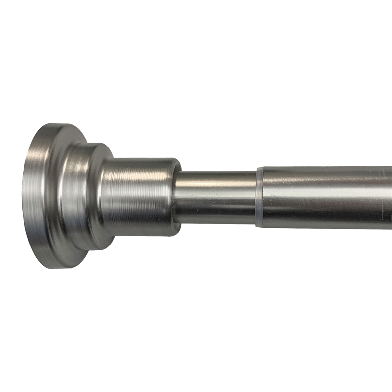 Bowery Hill Classic Adjustable 42 to 72-Inch Shower Rod in Satin Nickel