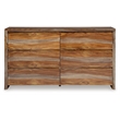 Bowery Hill Natural Brown 6-Drawer Dresser with Beveled Edge Frame