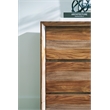 Bowery Hill Natural Brown 6-Drawer Dresser with Beveled Edge Frame