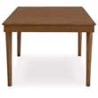 Bowery Hill Mid-Century Brown Dining Extension Table for up to 8