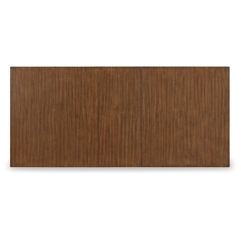 Bowery Hill Mid-Century Brown Dining Extension Table for up to 8