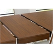 Bowery Hill Mid-Century Brown Dining Extension Table for up to 8