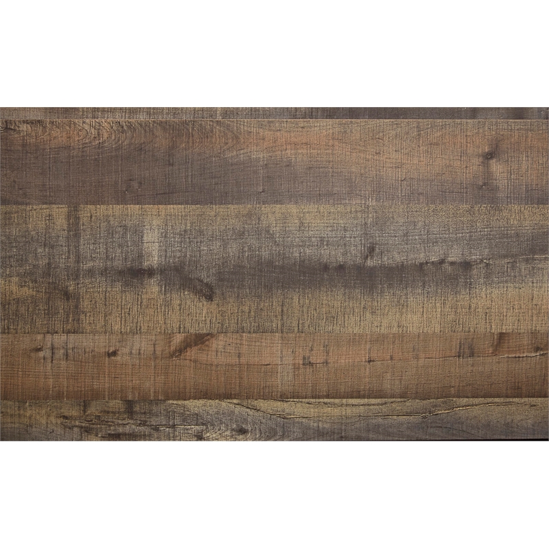 Bowery Hill Rustic Brown Dresser with 6 Drawers and Nailhead Trim