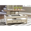 Bowery Hill 3-Piece Vanity Set with Tri-Panel Mirror in White and Brown