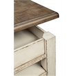 Bowery Hill 3-Piece Vanity Set with Tri-Panel Mirror in White and Brown