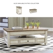 Bowery Hill 3-Piece Vanity Set with Tri-Panel Mirror in White and Brown