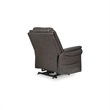 Bowery Hill Brown Faux Leather Power Lift Recliner with Massage