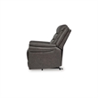 Bowery Hill Brown Faux Leather Power Lift Recliner with Massage