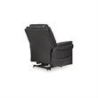 Bowery Hill Black Faux Leather Power Lift Recliner with Massage