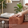 Bowery Hill Burnt Orange Queen Sofa Sleeper with Memory Foam Bed