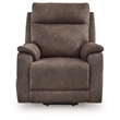 Bowery Hill Brown Faux Leather Power Lift Recliner with Massage