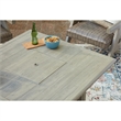 Bowery Hill Beige Square Outdoor Fire Pit Table with 50000 BTU Burner