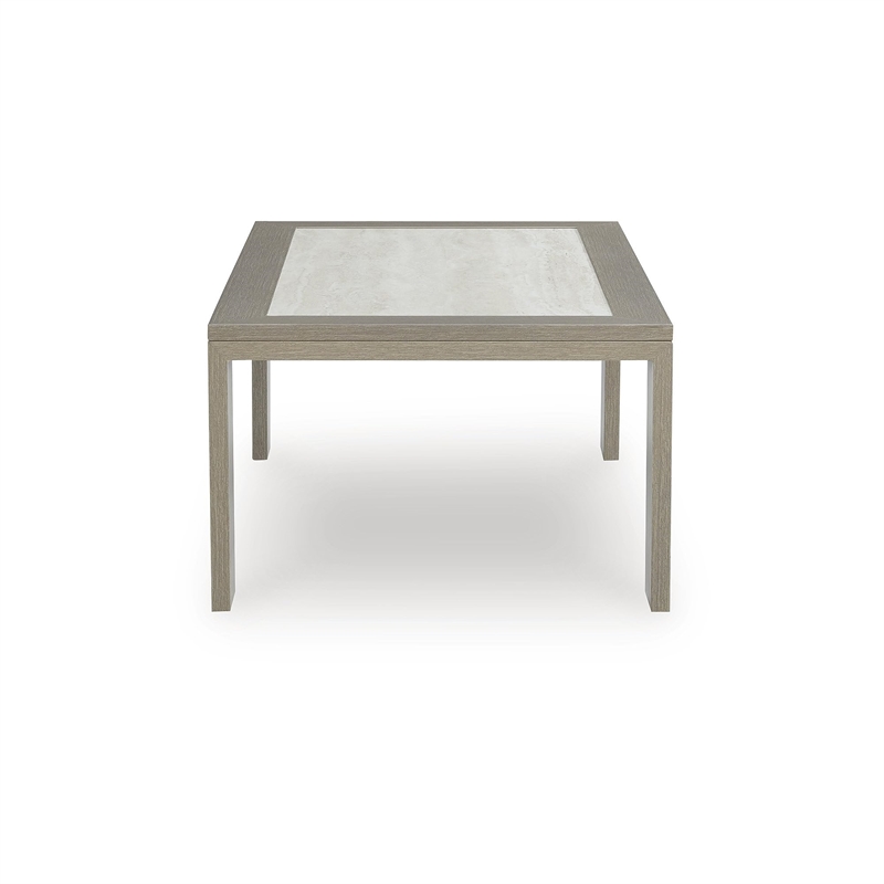 Bowery Hill Brown Outdoor Coffee Table with Sintered Stone Top