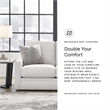 Bowery Hill Beige Loveseat with Reversible Cushions and Pillows