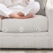 Bowery Hill Beige Loveseat with Reversible Cushions and Pillows