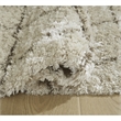 Bowery Hill Beige 8' x 10' Plush Shag Area Rug with 50mm Pile