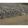 Bowery Hill Gray 8' x 10' Plush Shag Area Rug with 50mm Pile