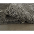 Bowery Hill Gray 8' x 10' Plush Shag Area Rug with 50mm Pile