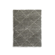 Bowery Hill Gray 8' x 10' Plush Shag Area Rug with 50mm Pile
