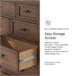 Bowery Hill Brown 10-Drawer Dresser with Picture Frame Detailing