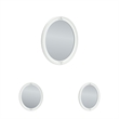 Bowery Hill White Bedroom Mirror with Ornate Beaded Detailing