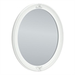 Bowery Hill White Bedroom Mirror with Ornate Beaded Detailing