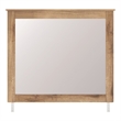 Bowery Hill Light Brown Cottage Bedroom Mirror with Oak Grain