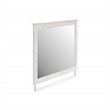 Bowery Hill White Cottage Bedroom Mirror with Whitewash Finish