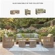 Bowery Hill Eucalyptus Wood Outdoor Coffee Table with Open Weave